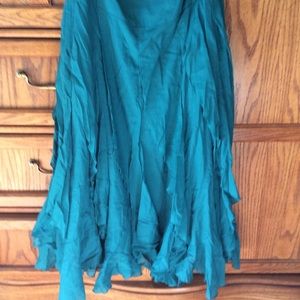 Asymmetric hem flirty fun skirt